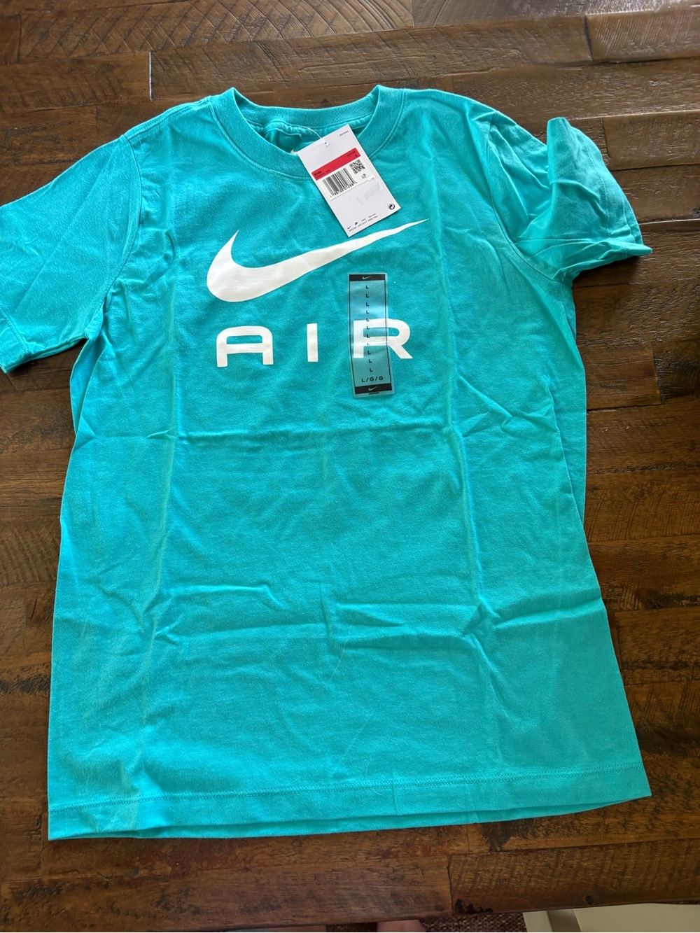 Nike Teal Short Sleeve Tee with White Swoosh
